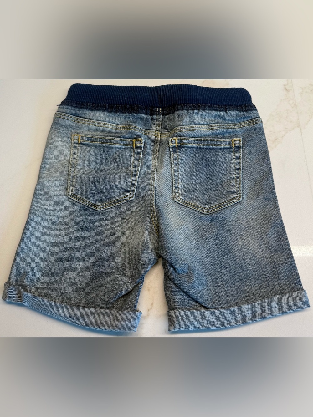 Old Navy Boys 3T Pull-On Stretch Denim Shorts NWOT - Picture 2 of 3